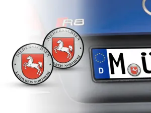 Klebemarke TÜV Landkreis Northeim Nummernschild plakette